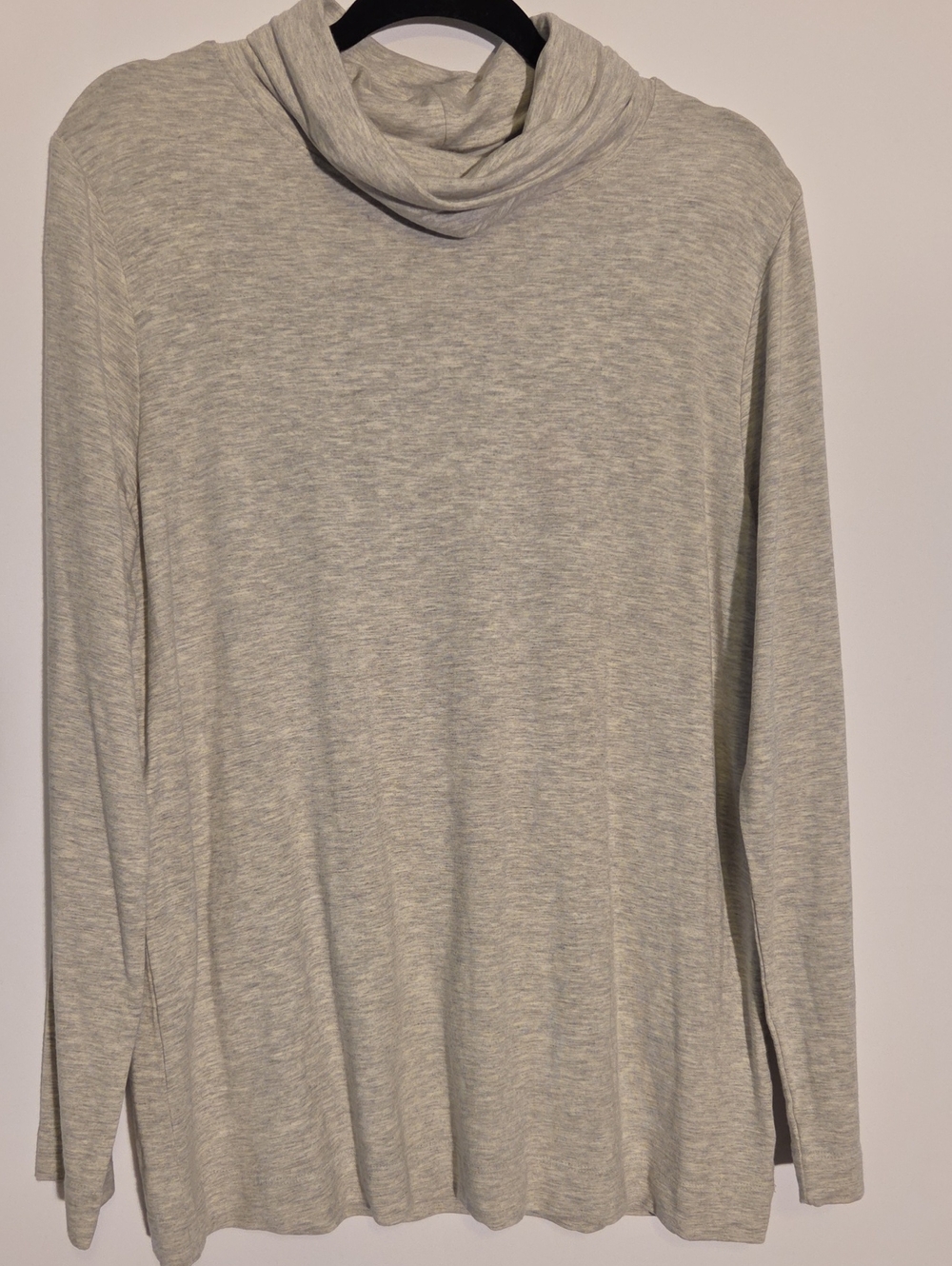 a new day Heather Gray Cowelneck/Turtleneck Long Sleeve Top Size L